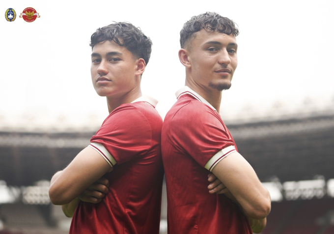 Hai cầu thủ Indonesia gốc Hà Lan là Rafael Struick (trái) và Ivar Jenner (phải) sẽ tham dự SEA Games 33 tại Thái Lan. Ảnh: PSSI.