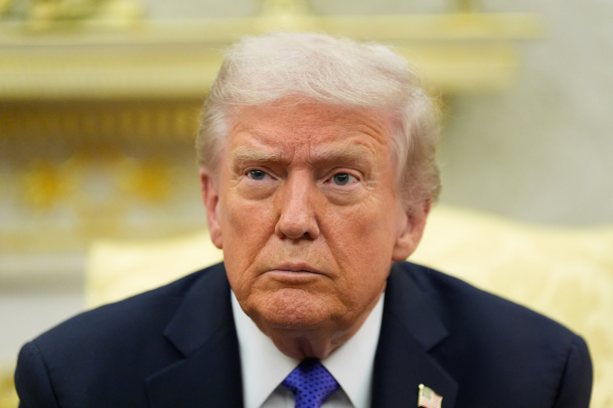 Tổng thống Mỹ Donald Trump tại Nhà Trắng ngày 22/10. Ảnh: AP