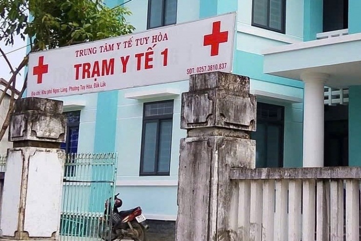 Trạm Y tế 1 - Trung tâm Y tế Tuy Hòa, nơi xảy ra vụ việc. Ảnh: MC