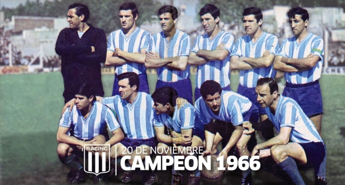 Racing Club vô địch Argentina năm 1966 trong mùa giải có 20 đội đá theo thể thức vòng tròn hai lượt đi - về. Ảnh: Racing Club