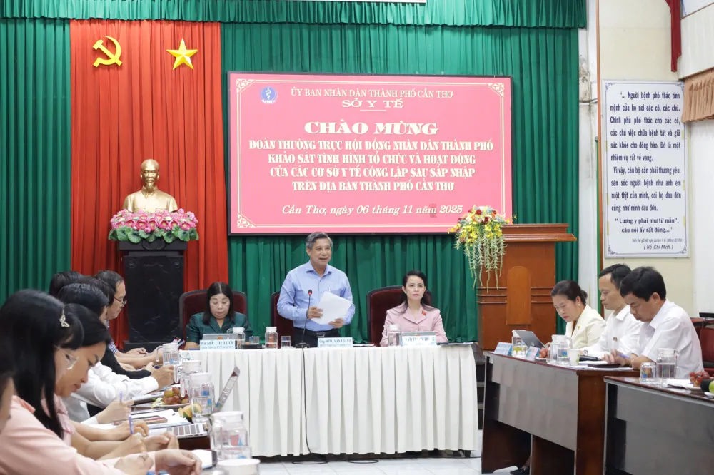 HĐND TP Cần Thơ khảo sát tình hình hoạt động cơ sở y tế công lập