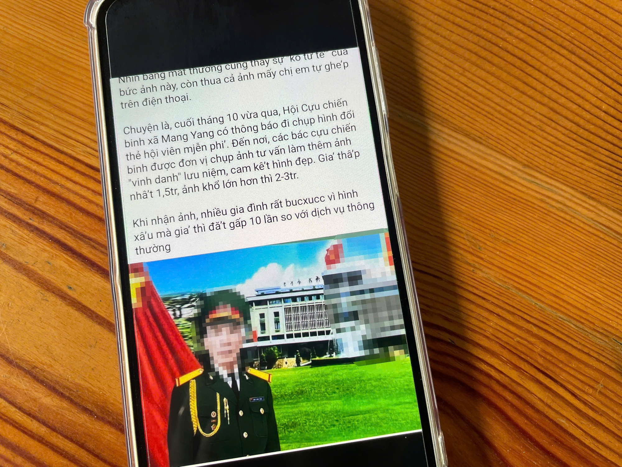 Mời chào cựu chiến binh chụp ảnh 