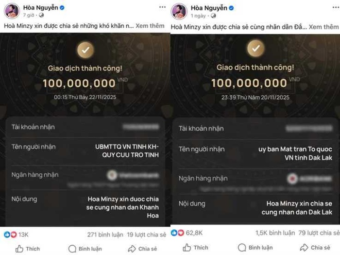 Mỹ Tâm, Hòa Minzy, Đức Phúc và hàng loạt nghệ sĩ Việt đồng lòng hướng về miền Trung 2 Mỹ Tâm, Hòa Minzy, Đức Phúc và hàng loạt nghệ sĩ Việt đồng lòng hướng về miền Trung