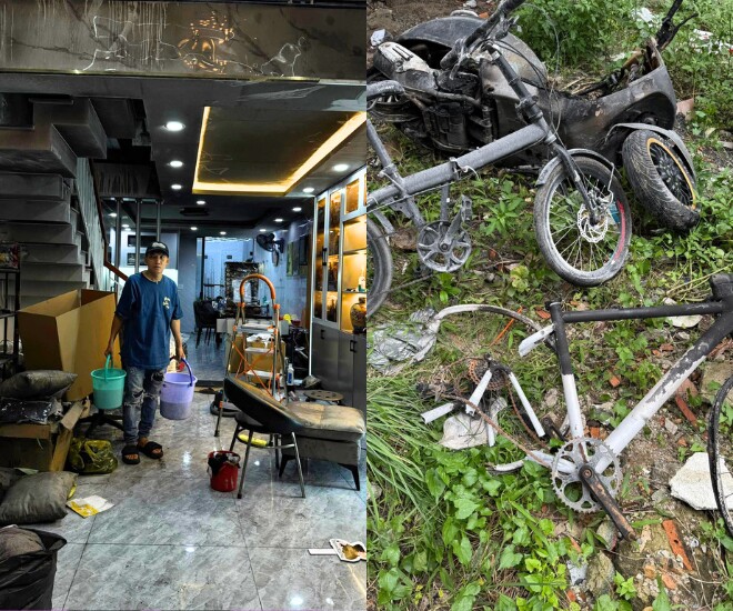 Nam ca sĩ Vbiz bị cháy nhà 4 tầng, thiệt hại tài sản nặng nề, phải đi ăn ngủ nhờ hàng xóm 1 Nhà 4 tầng của ca sĩ Phạm Trưởng gặp sự cố hỏa hoạn, hư hỏng nhiều tài sản.