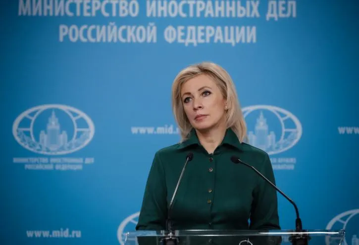 Người phát ngôn Bộ Ngoại giao Nga Maria Zakharova. Ảnh: TASS 1311 Nga lên tiếng về bê bối đài BBC đưa tin thiên lệch về ông Trump liên quan vụ bạo loạn Điện Capitol.jpg