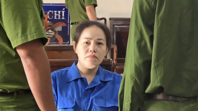 Bích tại phiên tòa sáng nay. Ảnh: Phước Tuấn