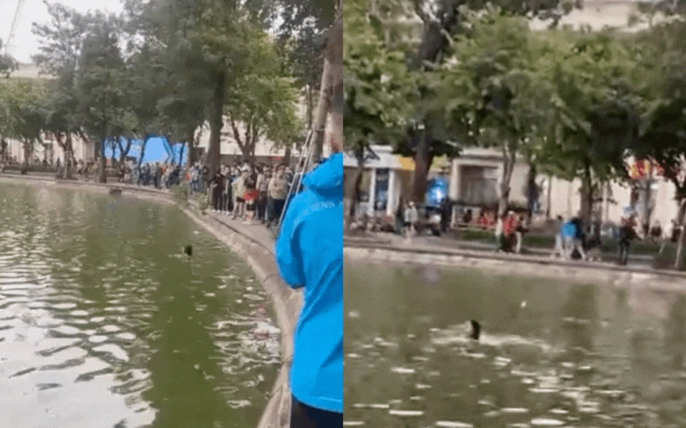 Người dân kể lại điểm lạ vụ cô gái tử vong sau khi lội xuống Hồ Gươm- Ảnh 1.