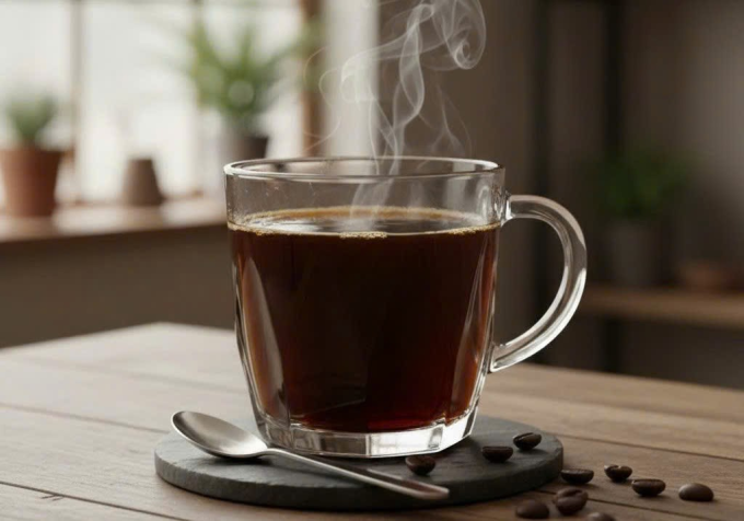 Người tiểu đường có thể uống cà phê đen nguyên chất, không đường. Ảnh được tạo bởi AI