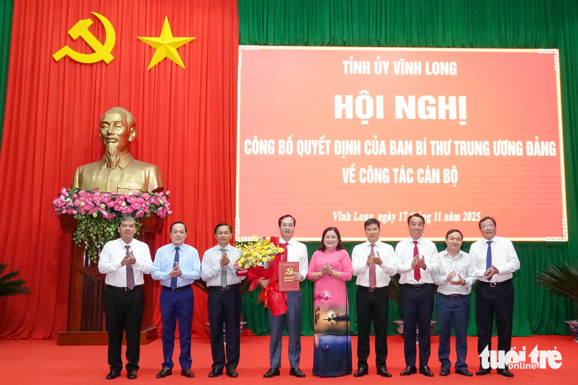 Ông Trần Trí Quang làm Phó bí thư Tỉnh ủy Vĩnh Long - Ảnh 1.