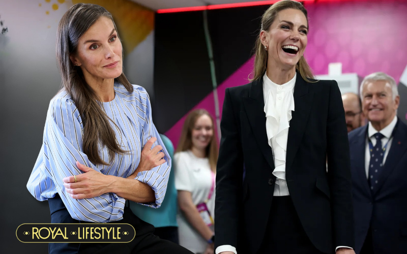 Phụ nữ bận rộn chỉ cần “bộ đồ hoàng gia” này: Vương phi Kate và Vương hậu Letizia đã chứng minh rồi- Ảnh 1.