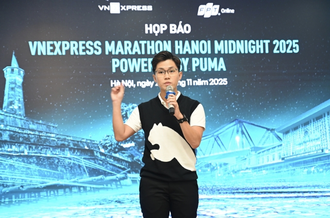 Lâm Túc Ngân chia sẻ về tinh thần Go Wild mà Puma theo đuổi. Ảnh: Giang Huy