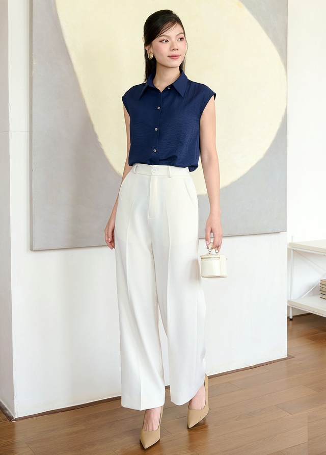 Quần tây cạp cao tôn dáng hoàn hảo cho mọi phong cách thời trang 24 / 7 - Ảnh 1.