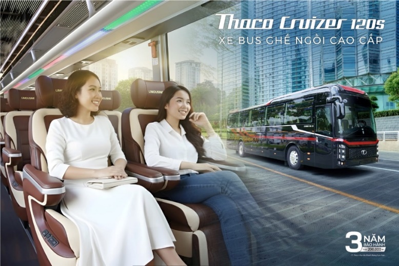 Ra mat xe ghe ngoi cao cap THACO Cruizer 120S
