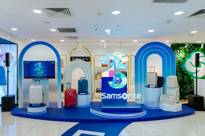 Sự kiện mừng 25 năm của Samsonite tại Samsonite Flagship Vincom Đồng Khởi. Ảnh: Samsonite