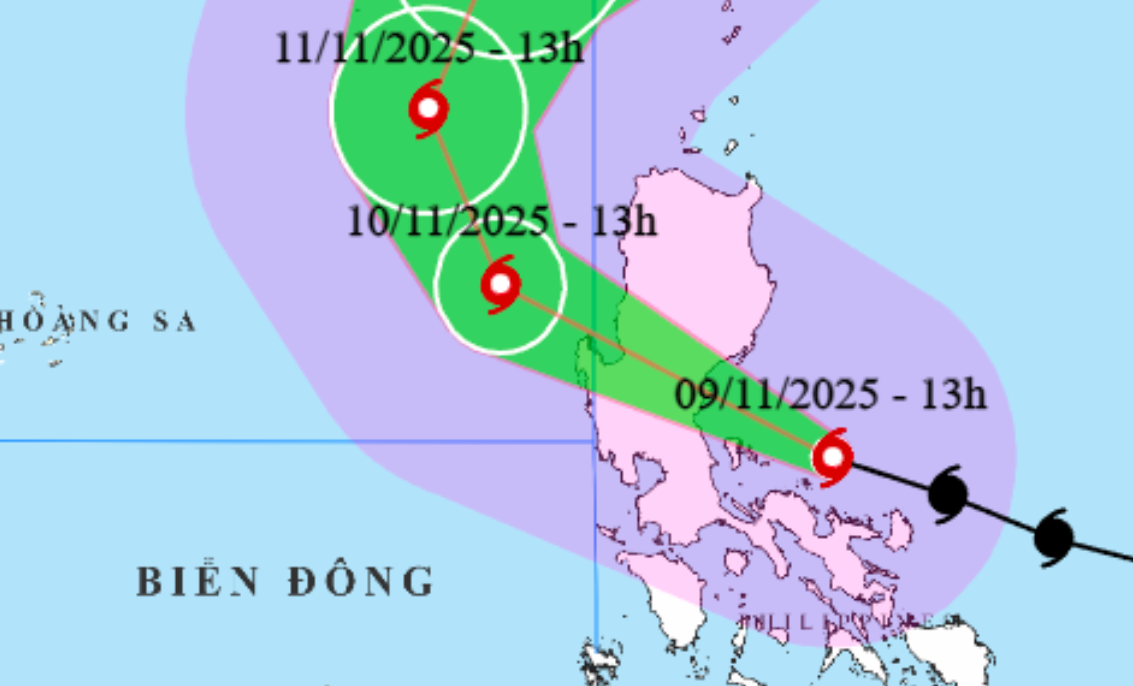 Siêu bão Fung wong đang hướng vào Biển Đông- Ảnh 1.