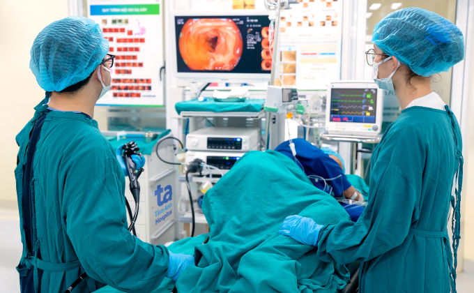 Nội soi đại trực tràng trong tầm soát ung thư. Ảnh minh họa: Bệnh viện Đa khoa Tâm Anh