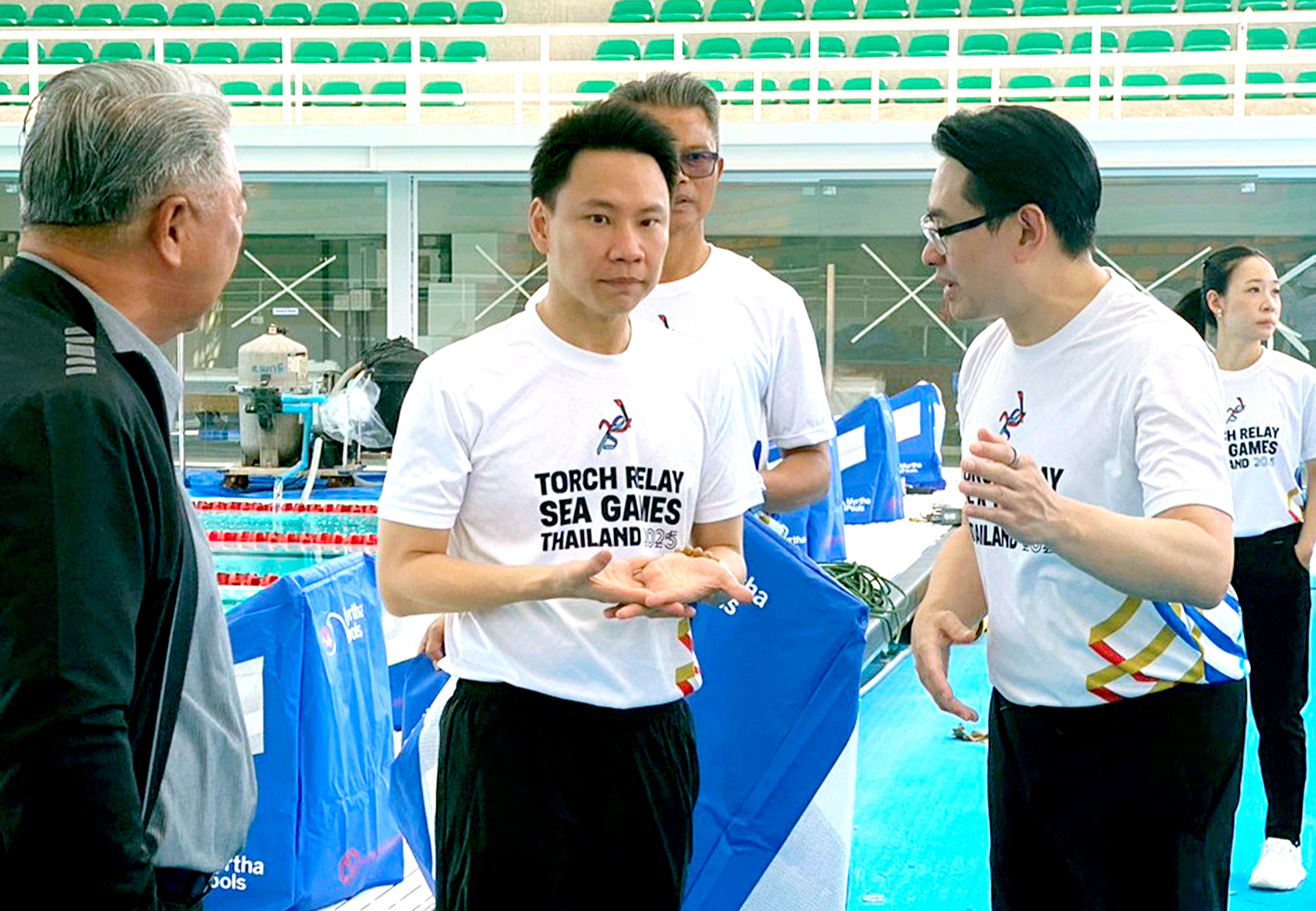 Thái Lan cam kết hoàn thành nhà thi đấu môn bơi trước khai mạc SEA Games 33 - Ảnh 1.