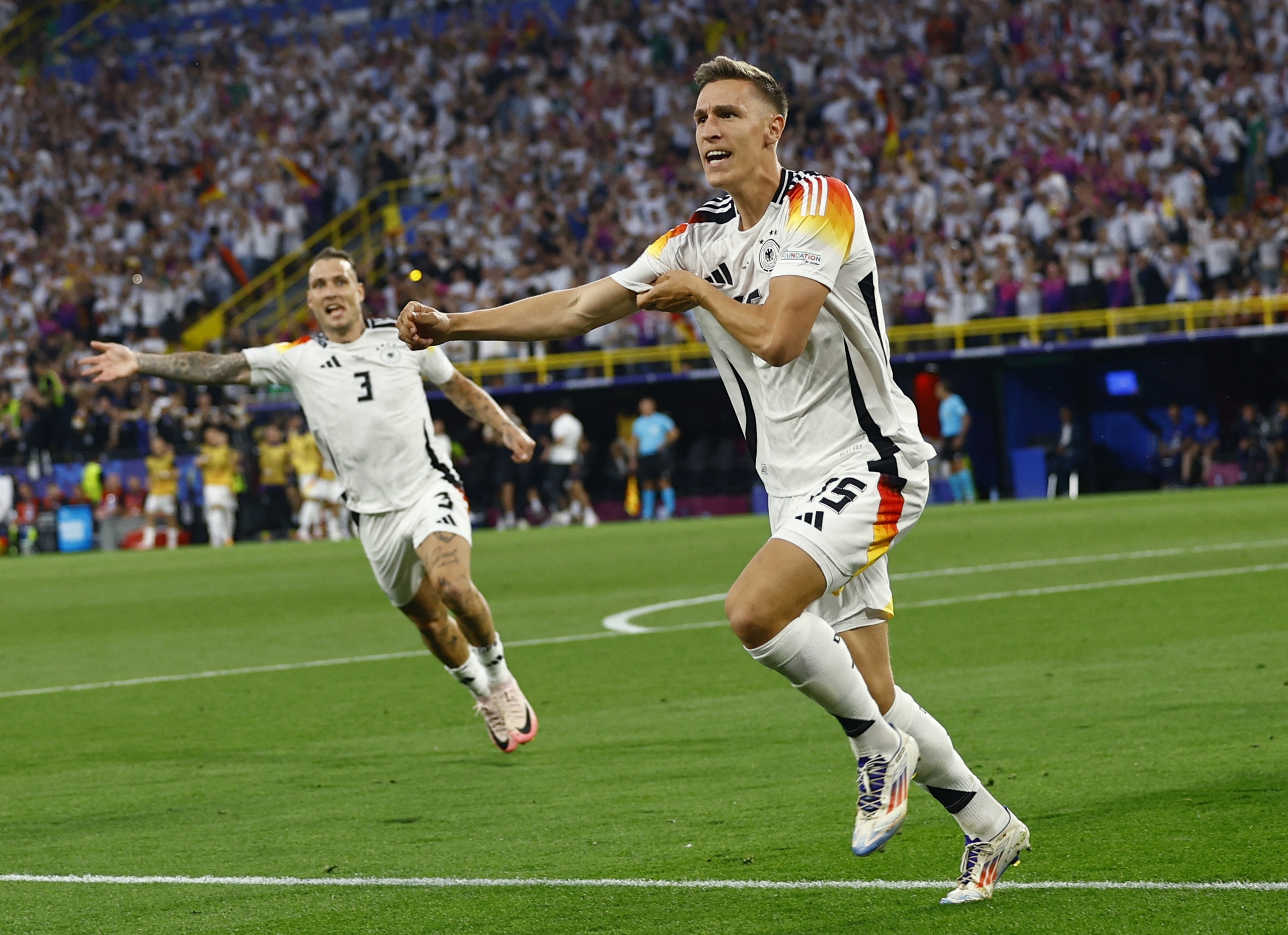 Euro 2024: Thắng kịch tính Đan Mạch, chủ nhà Đức tiến thẳng vào tứ kết- Ảnh 2. Euro 2024: Thắng kịch tính Đan Mạch, chủ nhà Đức tiến thẳng vào tứ kết- Ảnh 2.