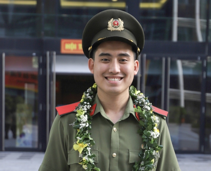 Tạ Quang Công khi còn là học viên Học viện An ninh nhân dân. Ảnh: Nhân vật cung cấp