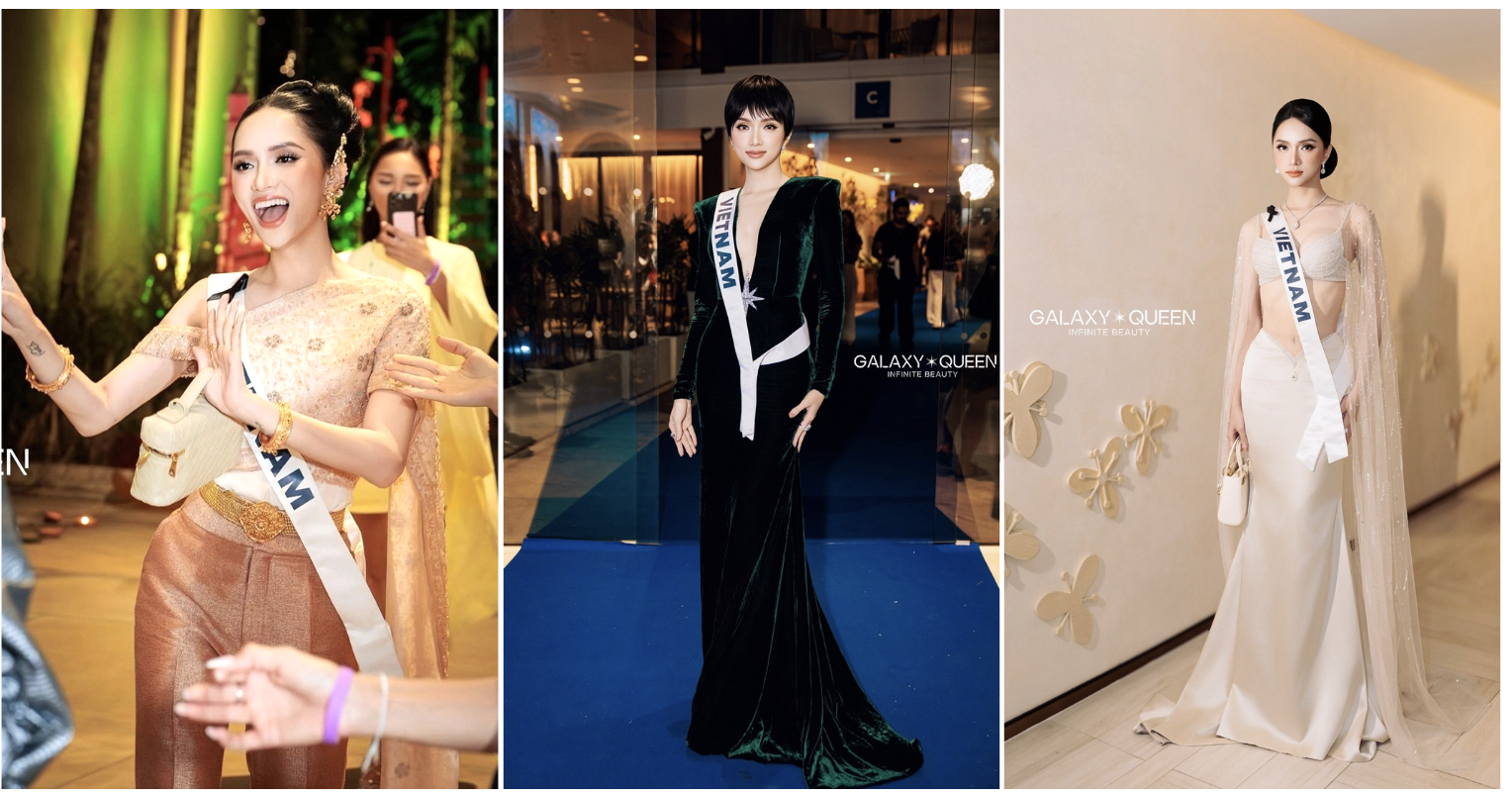 Các trang phục của Hương Giang tạo ấn tượng tốt và gây chú ý.