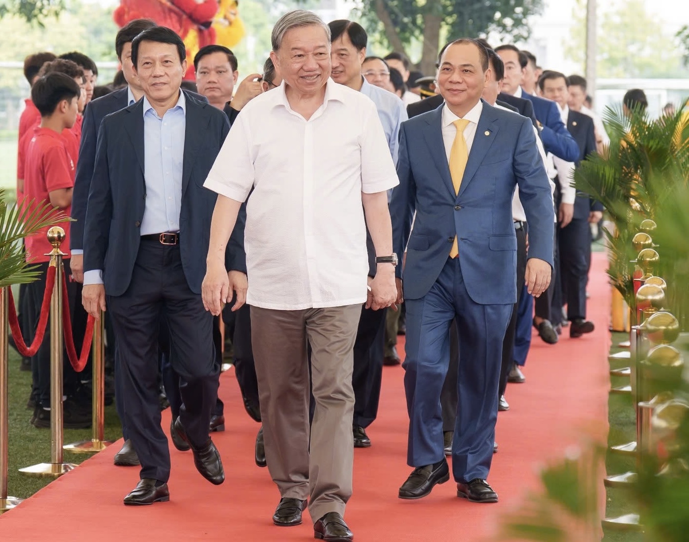 Tổng Bí thư Tô Lâm dự lễ khởi công xây dựng sân vận động PVF 60.000 chỗ ngồi- Ảnh 1.