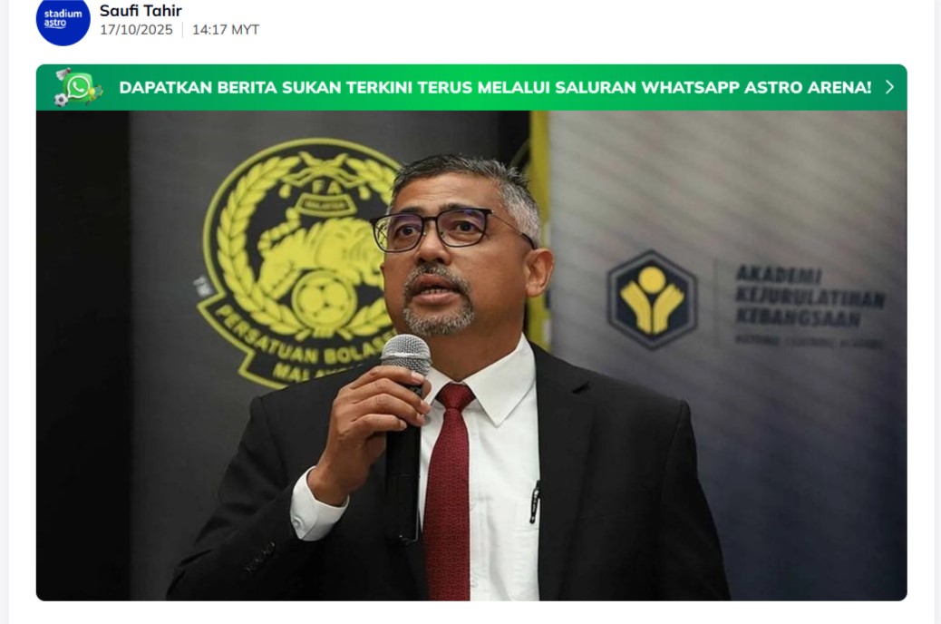 Tổng thư ký FAM mất việc oan hay bóng đá Malaysia đang diễn kịch trong run rẩy?- Ảnh 1.