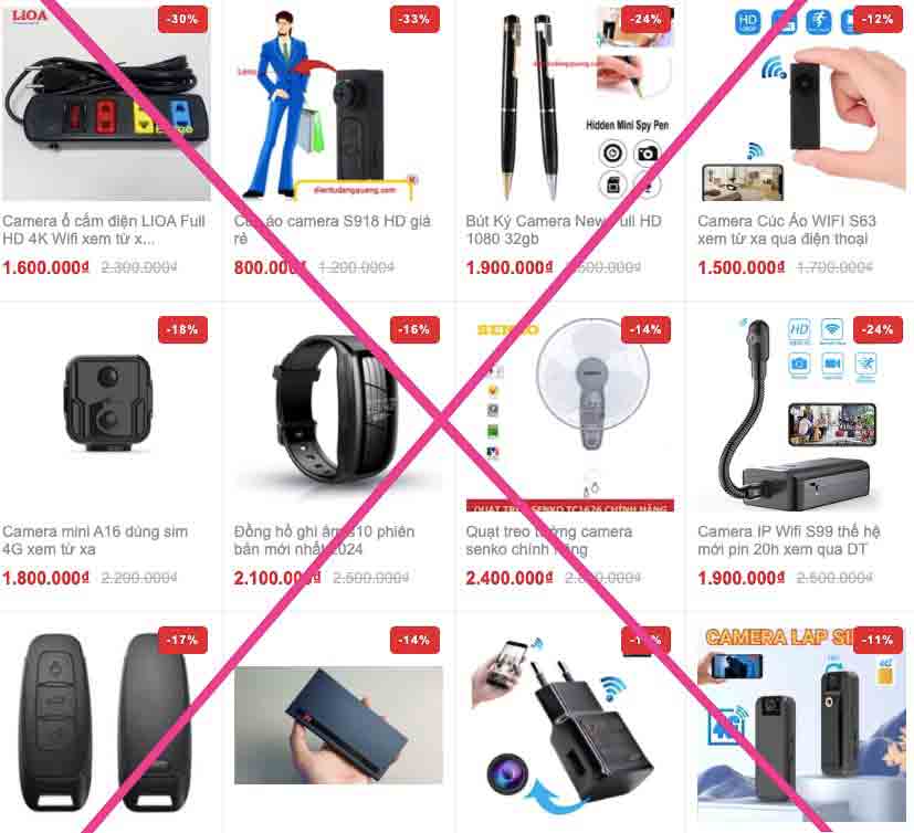 Tràn lan thiết bị quay lén ngụy trang- Ảnh 1.