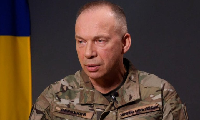 Tư lệnh quân đội Ukraine Oleksandr Syrsky trong ảnh đăng ngày 9/11. Ảnh: TSN