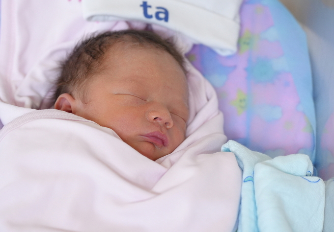 Con gái chị Thắm khi mới chào đời. Ảnh: Bệnh viện Đa khoa Tâm Anh