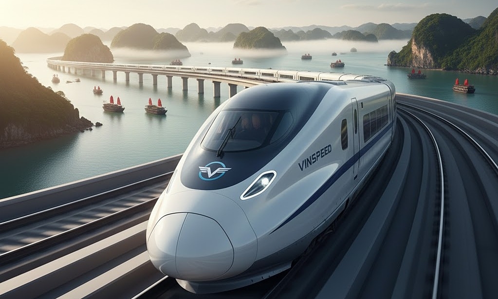 VinSpeed đề xuất vận hành thương mại đường sắt tốc độ cao Hà Nội - Quảng Ninh từ 2028 1 VinSpeed de xuat van hanh thuong mai duong sat toc