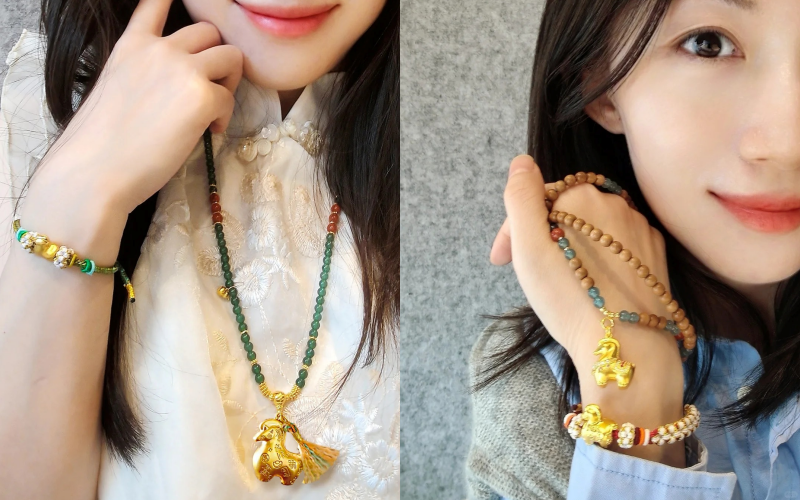 Vòng tay và mặt dây chuyền phong thủy giúp chị em đổi gió tài vận cuối năm - Ảnh 1.