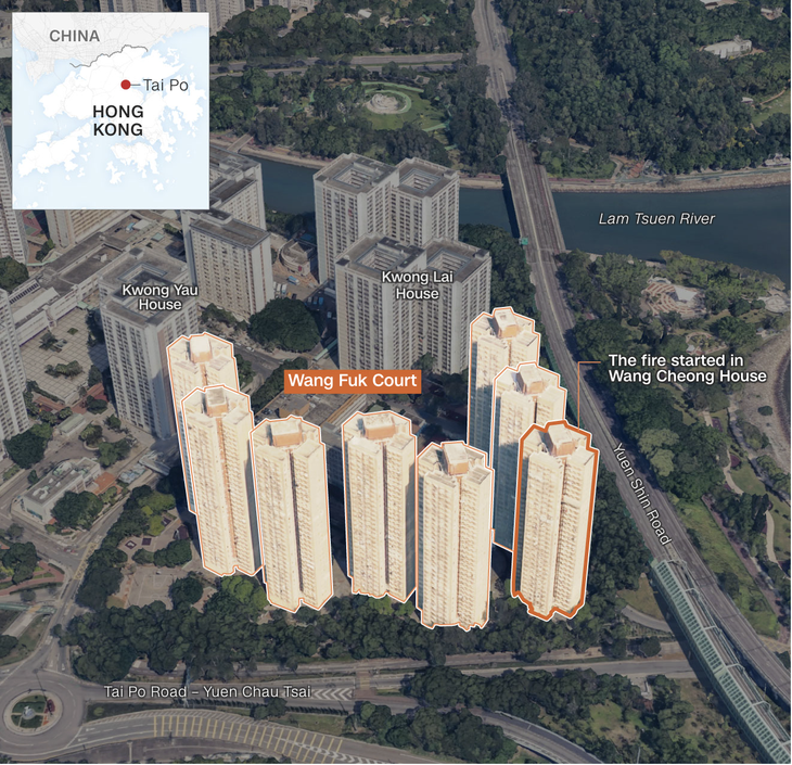 cháy chung cư ở Hong Kong - Ảnh 3.