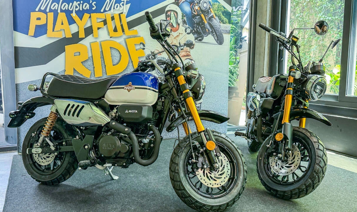 Xe côn tay Aveta Marvel 150 'Made in Malaysia', tham vọng cạnh tranh Honda Monkey - Ảnh 1.