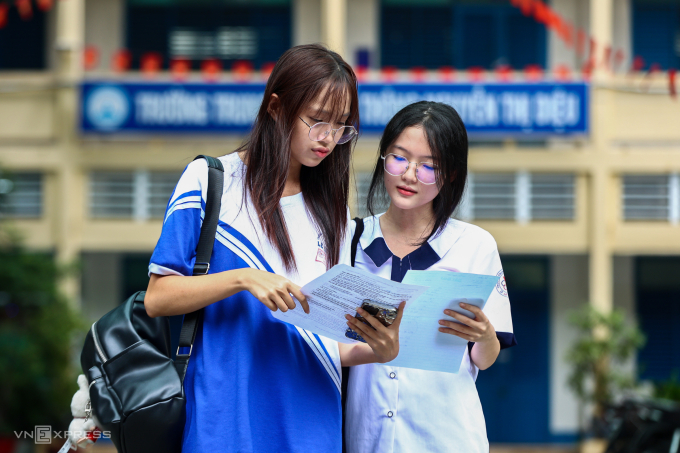 Thí sinh TP HCM thi tốt nghiệp THPT 2025. Ảnh: Quỳnh Trần