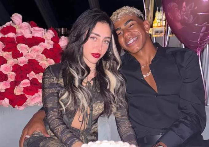 Lamine Yamal đăng ảnh chúc mừng sinh nhật Nicki Nicole trên Instagram ngày 25/8.