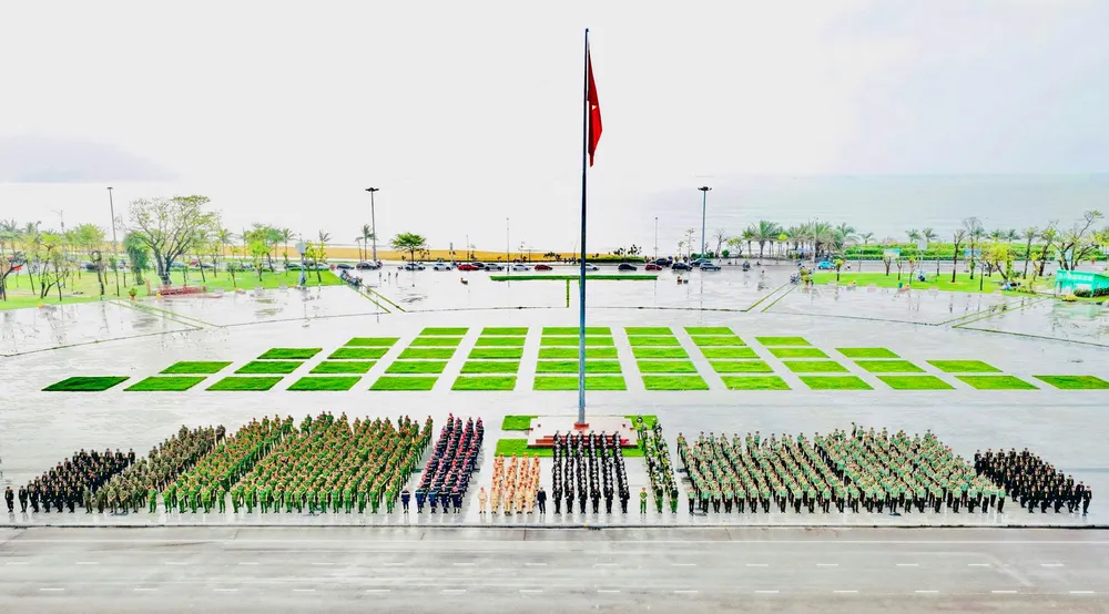 Công an tỉnh Gia Lai tổ chức lễ ra quân cao điểm tấn công, trấn áp tội phạm. Ảnh: CA. Cong-an-tinh-Gia-Lai-phat-dong-le-ra-quan-tran-ap-toi-pham-2.jpg