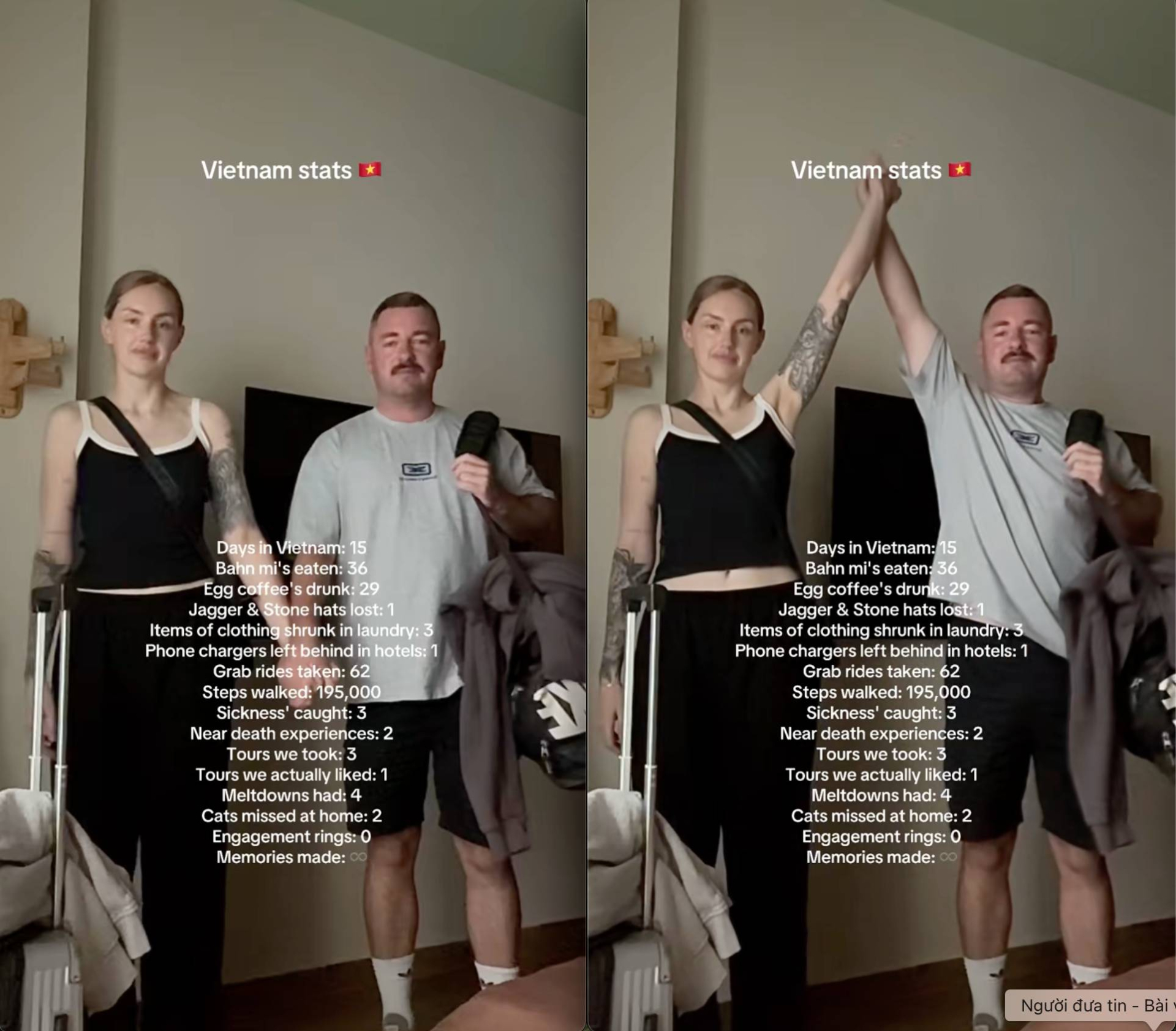 15 ngày ở Việt Nam, 2 khách Tây gây choáng với số bánh mì và cà phê trứng 15 ngày ở Việt Nam, 2 khách Tây gây choáng với số bánh mì và cà phê trứng