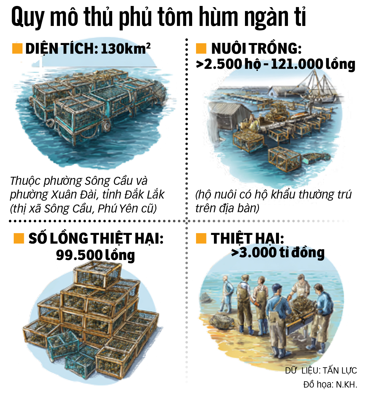 Thủ phủ tôm hùm vịnh Xuân Đài 'quyết dựng lại cơ nghiệp' sau bão lũ 1 tôm hùm - Ảnh 2.