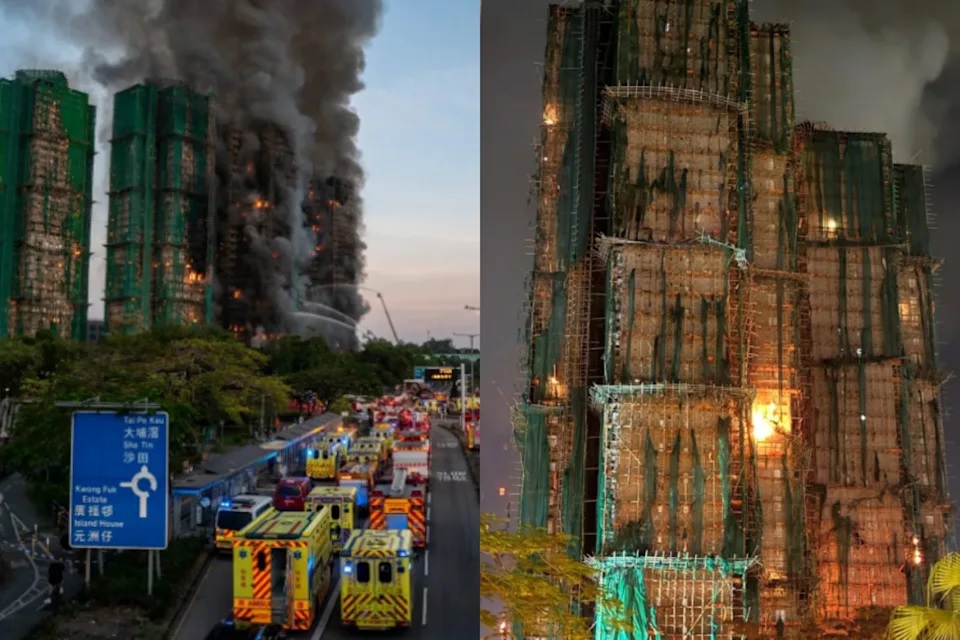 Cháy chung cư Hồng Kông: Tiết lộ của cư dân kèm ảnh hiện trường gây bất ngờ - Ảnh 2.