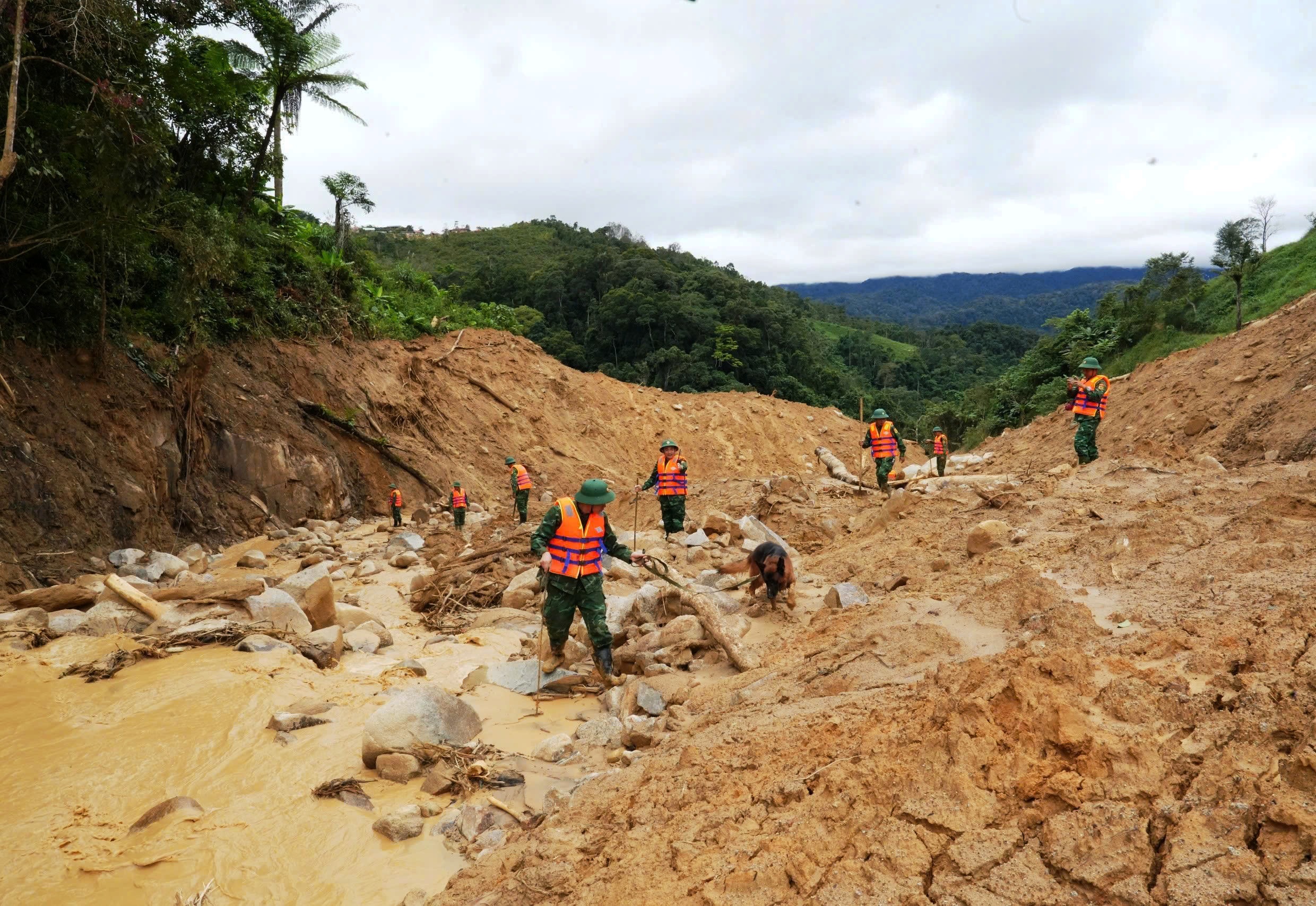 Dừng tìm kiếm tung tích vợ chồng công an viên mất tích do sạt lở núi- Ảnh 3.