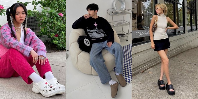 Nhiều cô gái yêu thích mốt "giày xấu" vì tôn chiều cao như giày cao gót nhưng vẫn dễ chịu. Nam thanh niên lựa chọn mốt này để "đổi gió" bên cạnh những kiểu dáng quen thuộc như sneakers, loafer. Ảnh: Pinterest