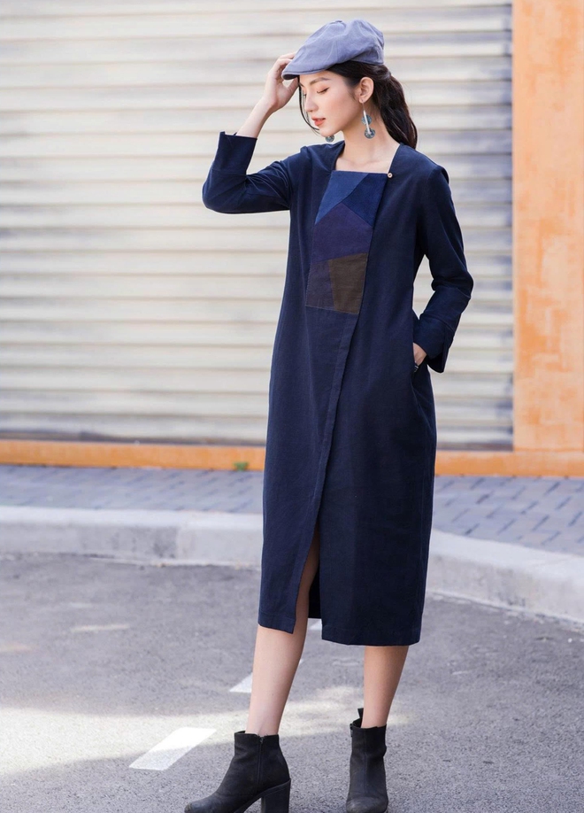 Váy suông họa tiết, đơn sắc từ nhung, voan được lòng quý cô hiện đại 8 Váy suông họa tiết - Ảnh 11.