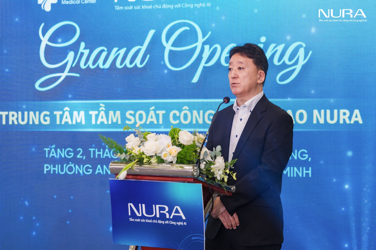 Ông Furudate Seiki  - Phó Tổng Lãnh sự Nhật Bản tại TP.HCM phát biểu tại sự kiện khai trương Nura TP.HCM