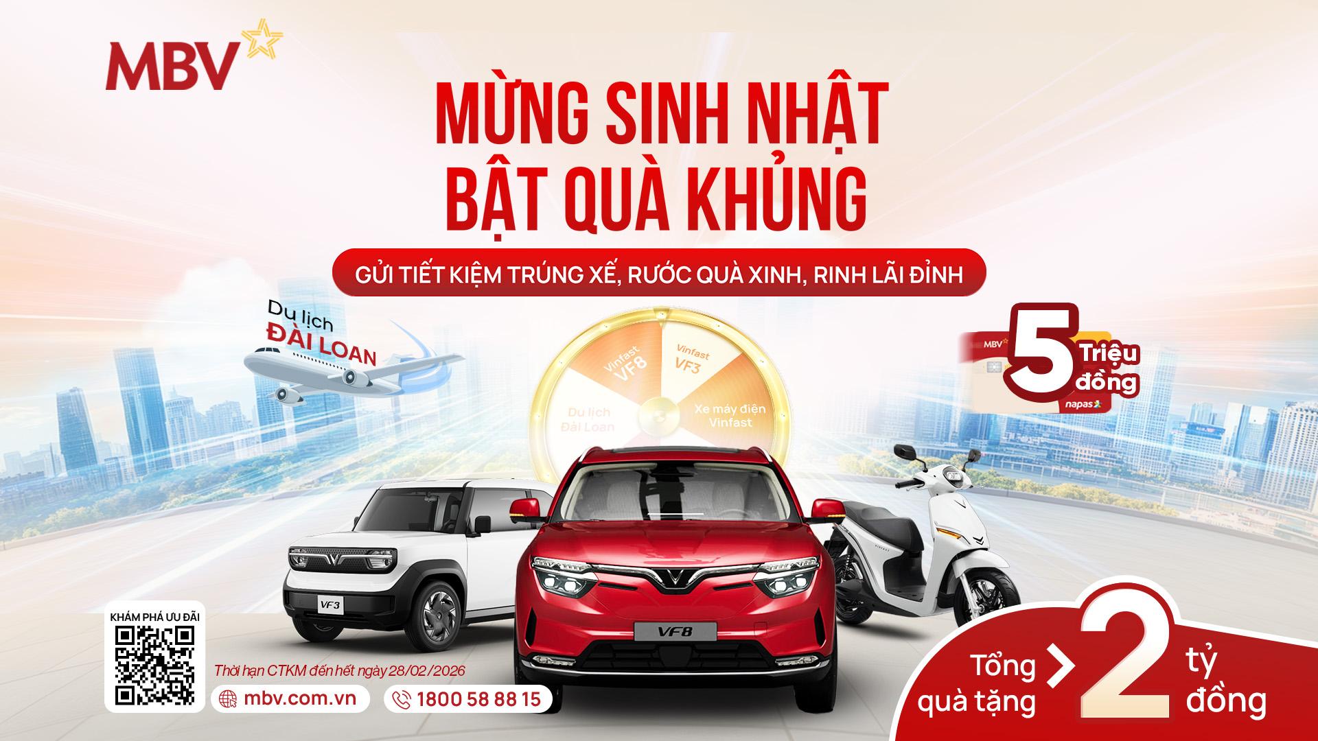 MBV - Hành trình 1 năm đổi mới, tưng bừng ưu đãi hơn 2 tỷ đồng- Ảnh 2. MBV - Hành trình 1 năm đổi mới, tưng bừng ưu đãi hơn 2 tỷ đồng- Ảnh 2.