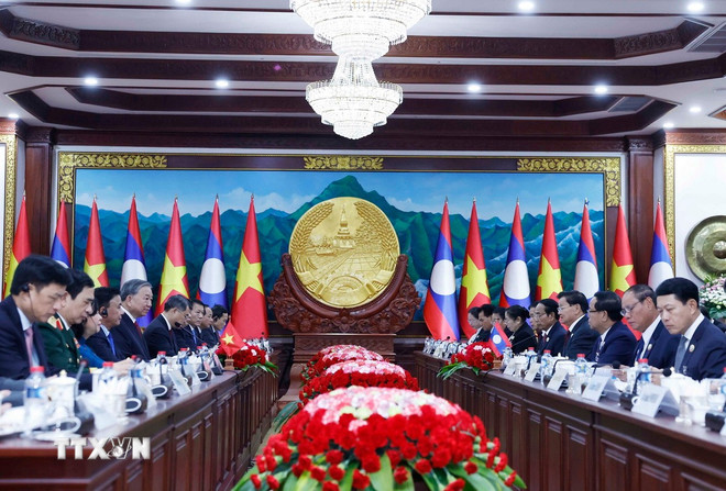 Tuyên bố chung Việt Nam 4 Tuyên bố chung Việt Nam-Lào nhân chuyến thăm của Tổng Bí thư Tô Lâm tới Lào - Ảnh 4.