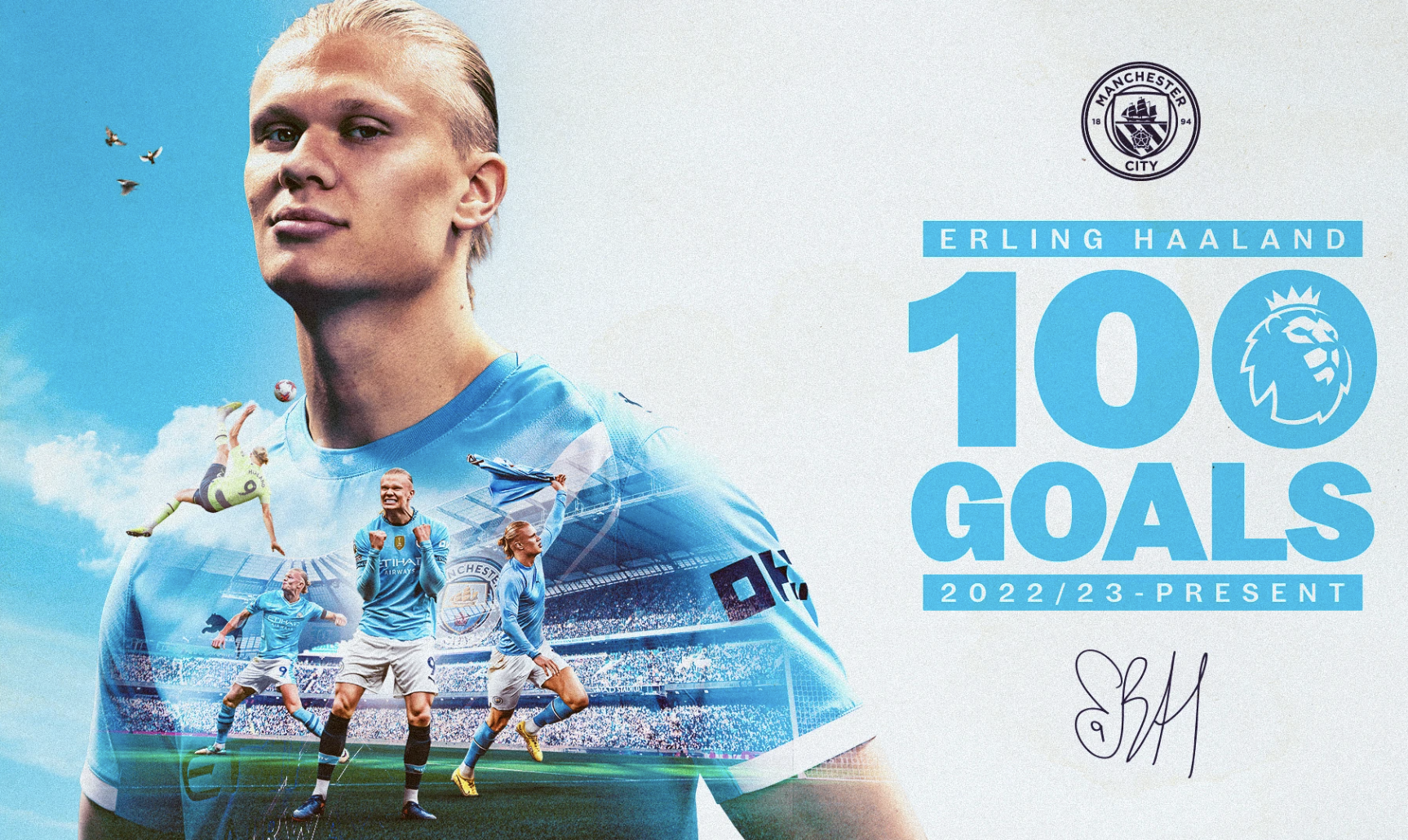 Haaland ngất ngây hạnh phúc ngày gia nhập "Câu lạc bộ 100 bàn" 2 Haaland ngất ngây hạnh phúc khi gia nhập