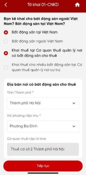 4 bước khai thuế trên eTax Mobile cho hộ kinh doanh cho thuê nhà- Ảnh 5. 4 bước khai thuế trên eTax Mobile cho hộ kinh doanh cho thuê nhà- Ảnh 5.