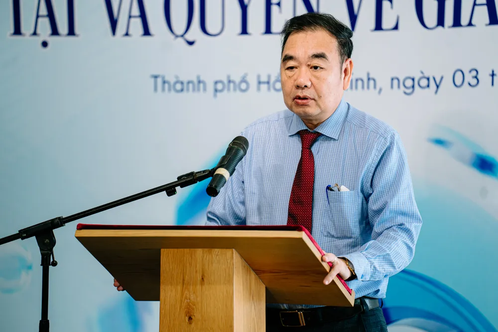 PGS.TS Lê Vũ Nam, Phó Hiệu trưởng Trường Đại học Kinh tế - Luật, Đại học Quốc gia TP.HCM. Ảnh: HN người khuyết tật (5).jpg