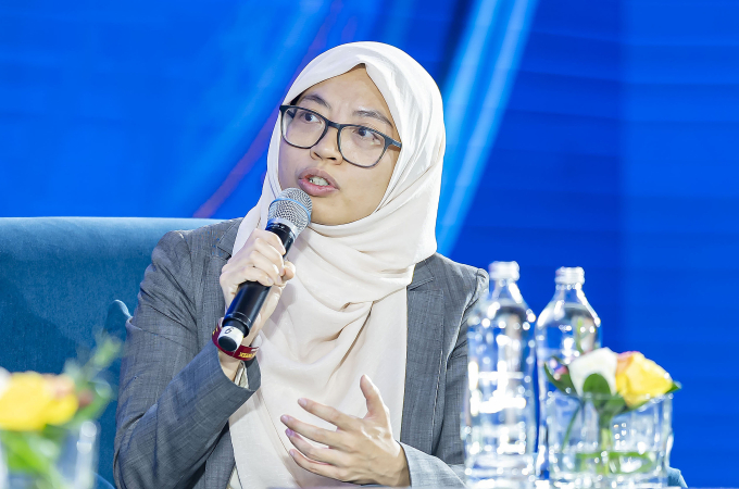 TS. Nadia Radzman, Phòng thí nghiệm Sainsbury, Đại học Cambridge (Anh). Ảnh: Nguyễn Thanh