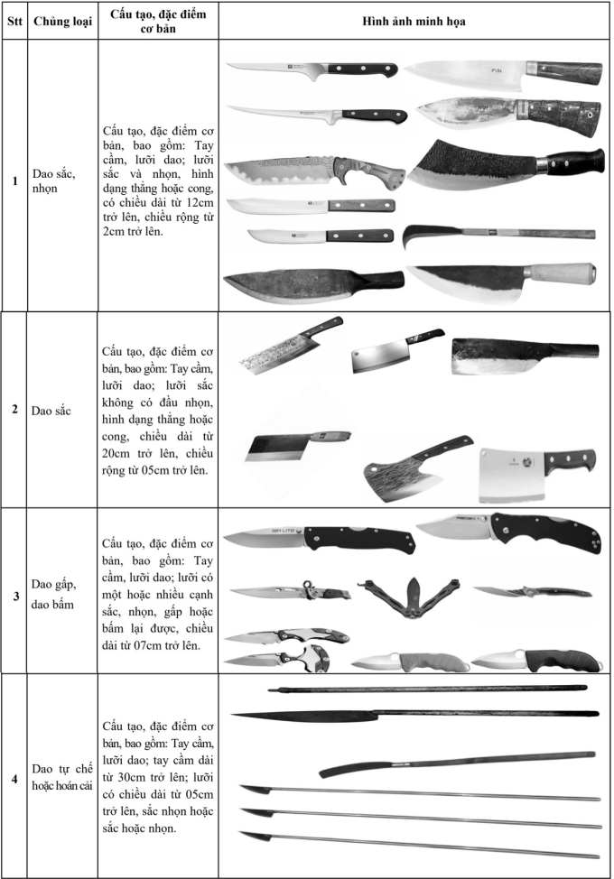 Chủ sở hữu dao sẽ bị phạt nếu để người khác dùng gây án